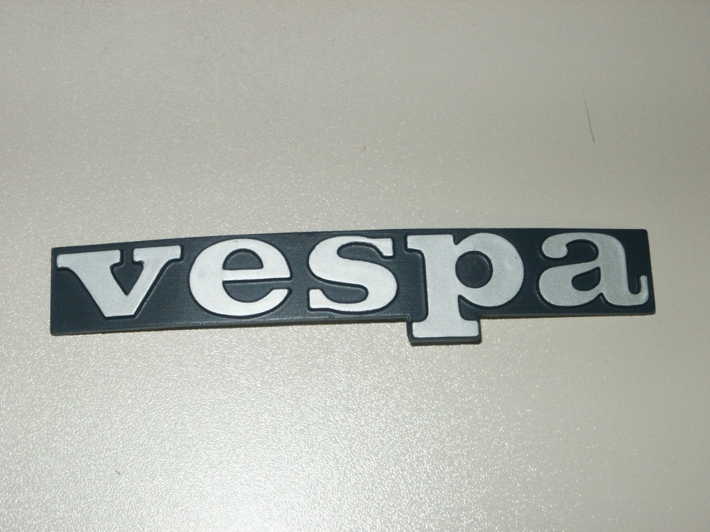 Schriftzug Logo Vespa Beinschild   Vespa PX / T5
