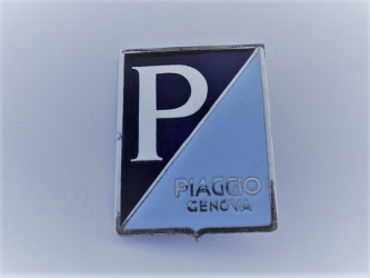 Vespa Emblem Genova emailliert mit Laschen Original
