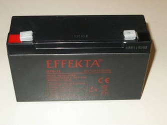 Effekta Batterie Bleiakku 6V12Ah Blei-Vlies-Akku AGM/(USV) Vespa GS150/T4