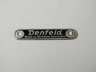 Original Denfeld Schild Denfeld Made in Western Germany für PIAGGIO Vespa